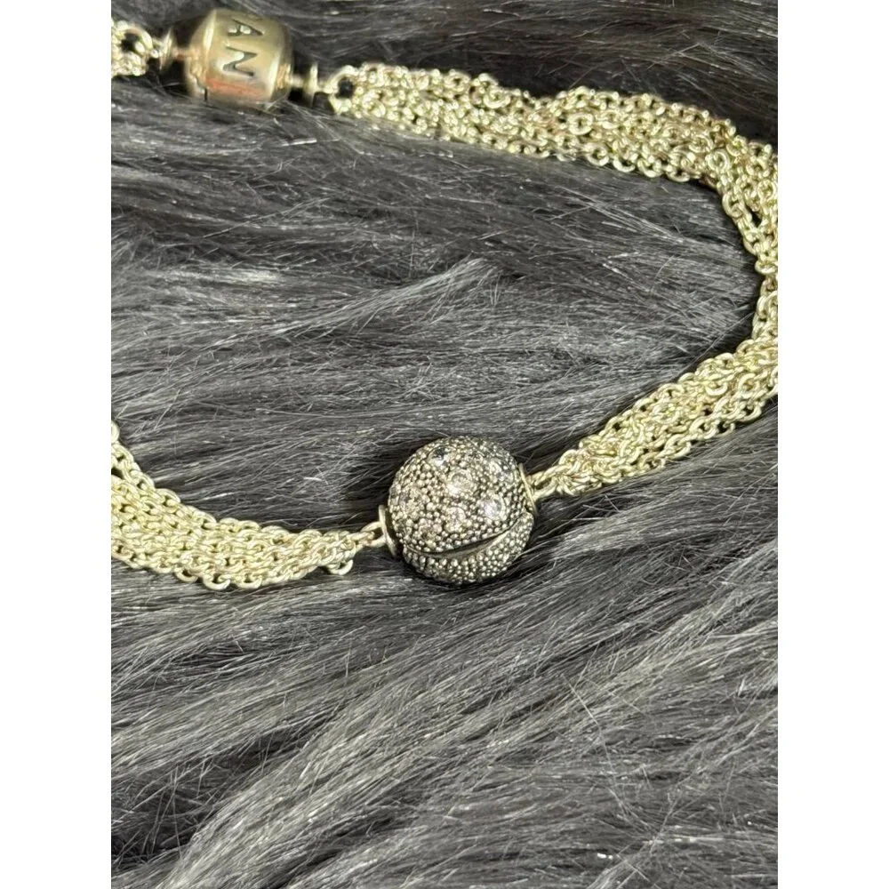 Pandora Multi-Strand Cosmic‎ Star Clip Charm Bracelet